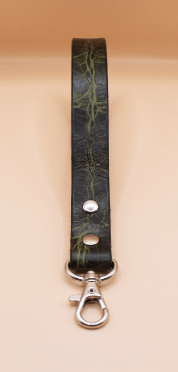 Marble Aqua Mini BDSM Leather Leash