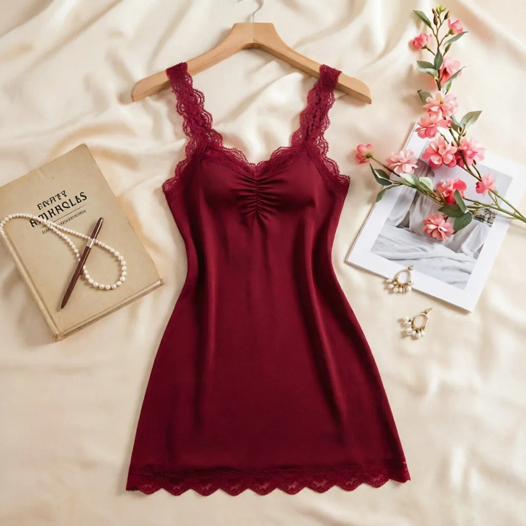 New Women Homewear High Sense Lace Nightwear For Female Hot Caliente Sexy Seductive Lingerie Lady Nightie Underwear