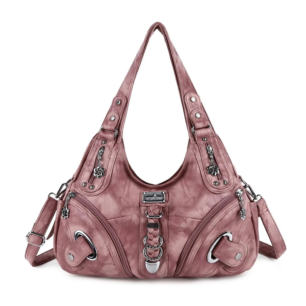 Angel Kiss Women Handbags Fashion Shoulder Bag Large Tote Top-handle Shopping Pack Multifunctional Satchel Lady Hobos Big Purse