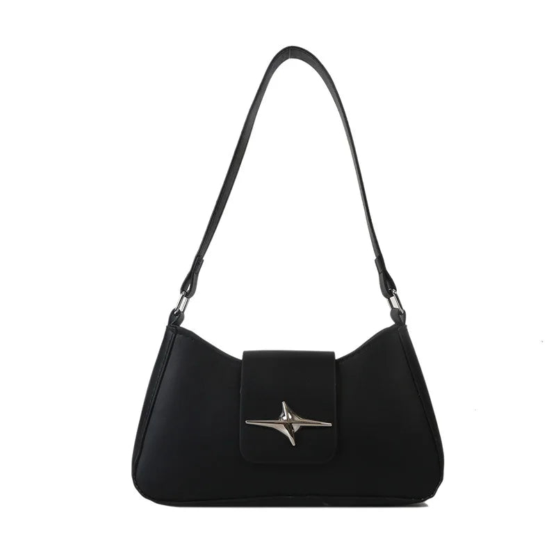 Vintage Shoulder Bags Small Purse for Women Classic PU Leather Shoulder Bag Ladies Underarm Handbag Fashionable Crossbody Bag