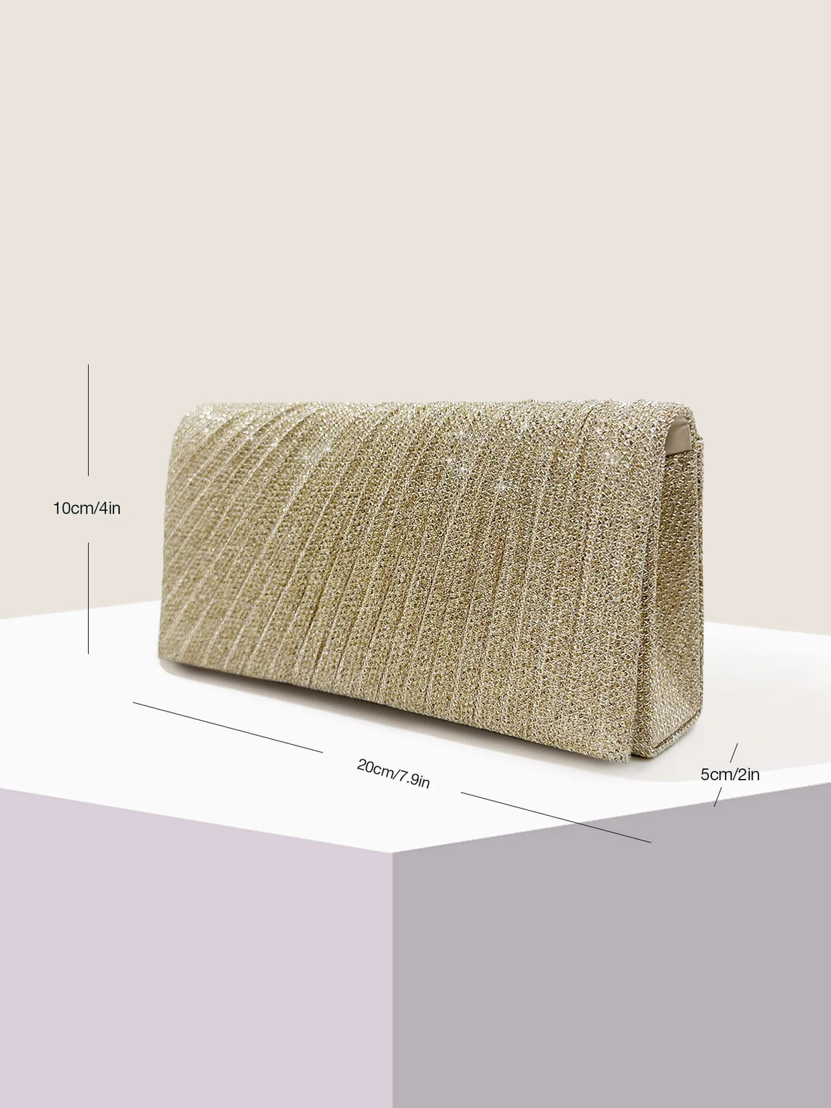 Women Envelope Evening Bag Glitter Ladies Chain Shoulder Bags Shiny Silver Long Purse Female Wedding Party Clutches Mini Handbag