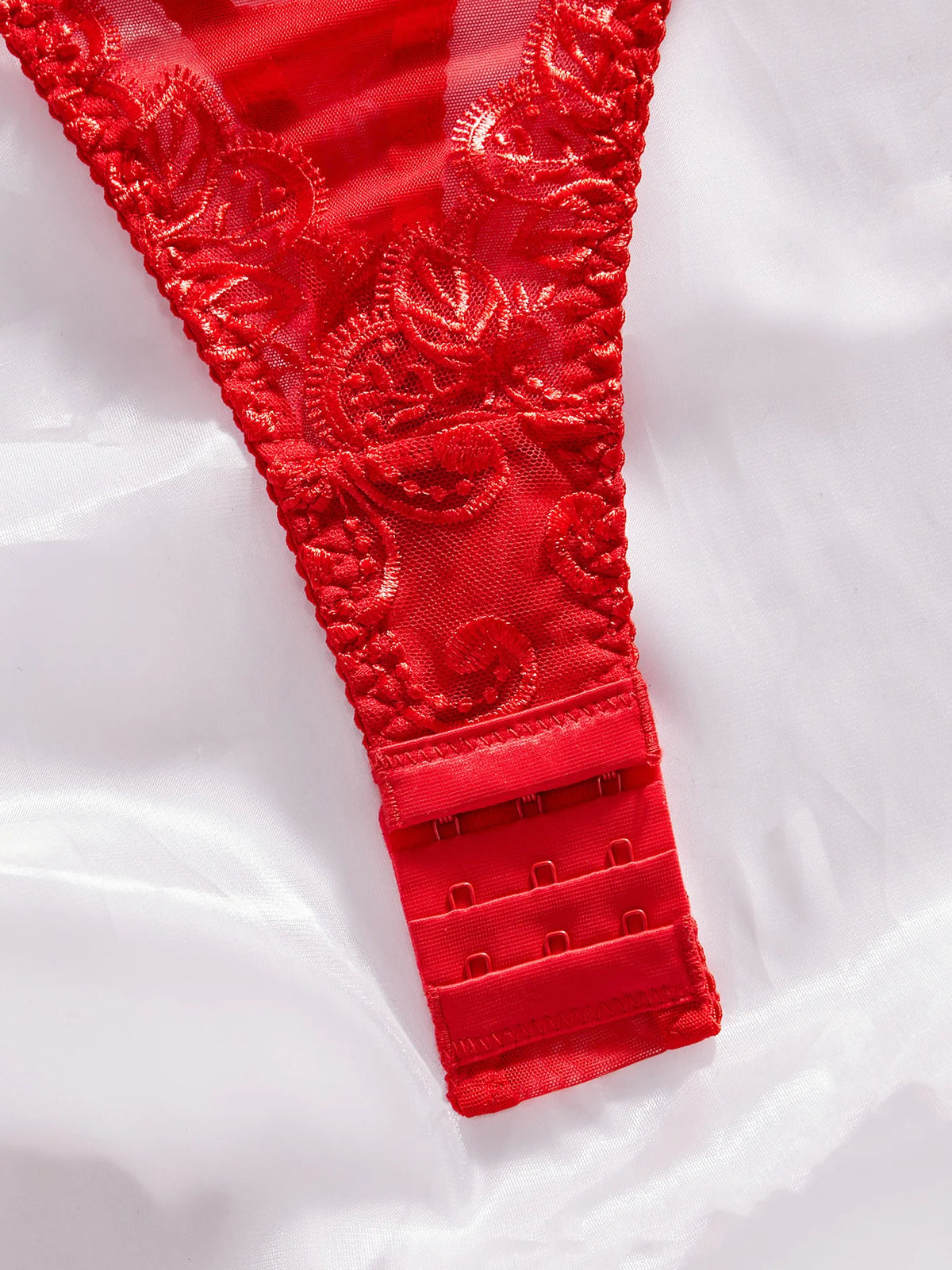 Women Lace Embroidery Bodysuit Sexy Underwear Overalls Bodycon Erotic One Piece Sleepwear Lace Up Chic Strappy Jumpsuit