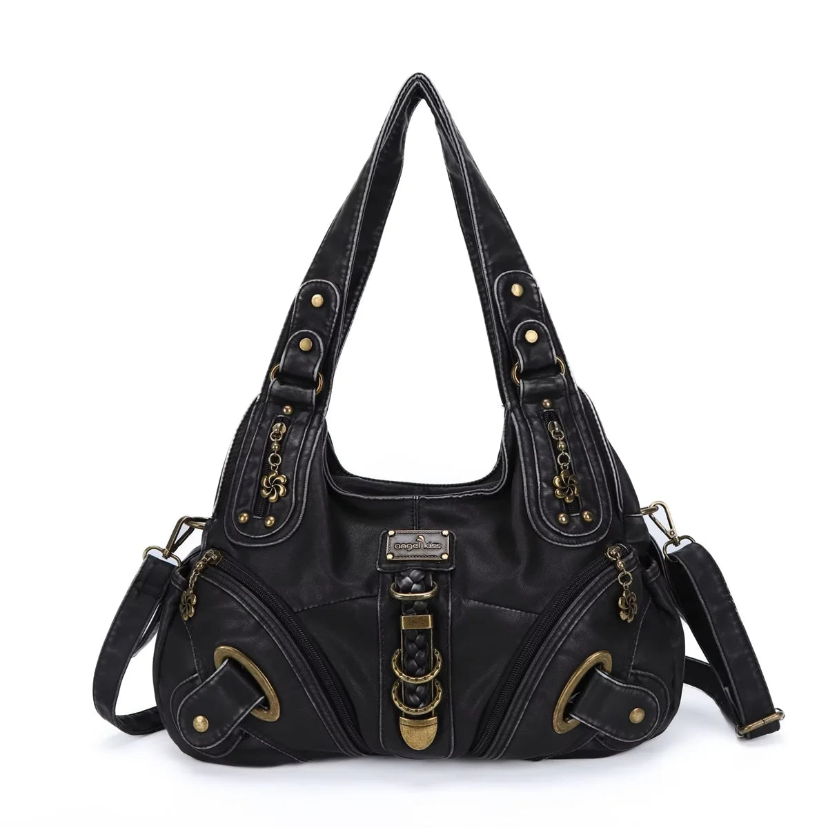 Angel Kiss Women Handbags Fashion Shoulder Bag Large Tote Top-handle Shopping Pack Multifunctional Satchel Lady Hobos Big Purse