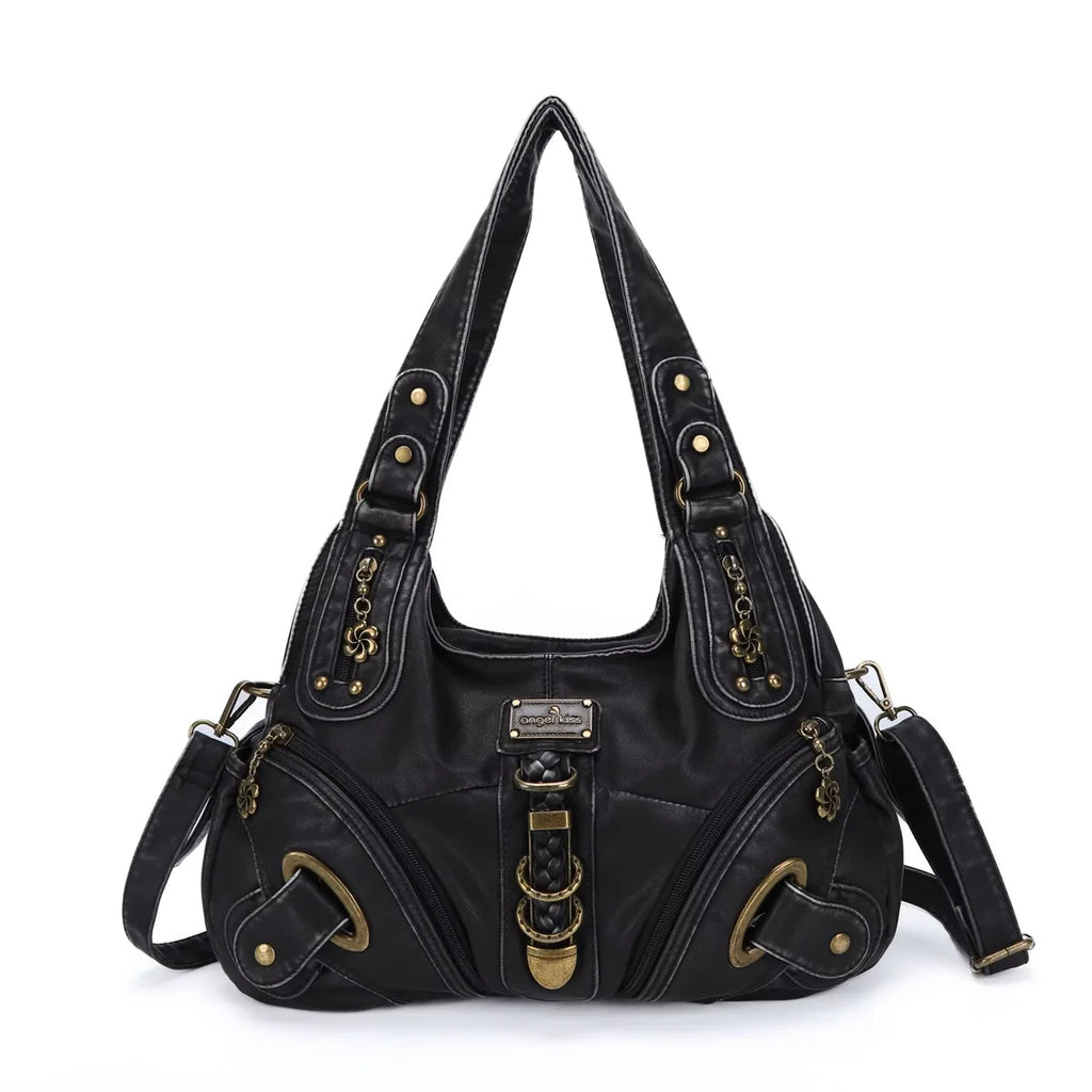 Angel Kiss Women Handbags Fashion Shoulder Bag Large Tote Top-handle Shopping Pack Multifunctional Satchel Lady Hobos Big Purse
