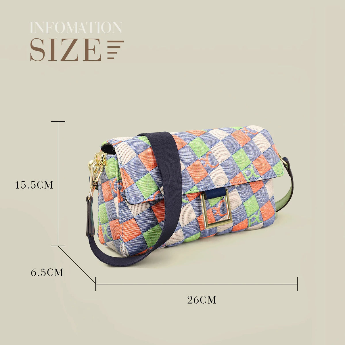 PG PATSY GARIS Women's Bag 2026 Classic fashion Handbags Designer Luxury Brand Ladies Fashion Versatile Crossbody Bag For Woman