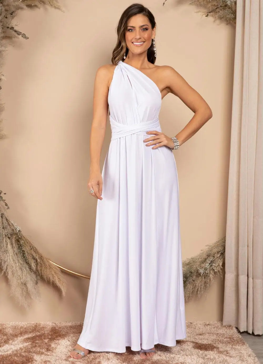 Fashion Multi-worn V-neck Vestidos De Fiesta Women Long Dress Sexy Strapped Lady Summer Maxi Dress