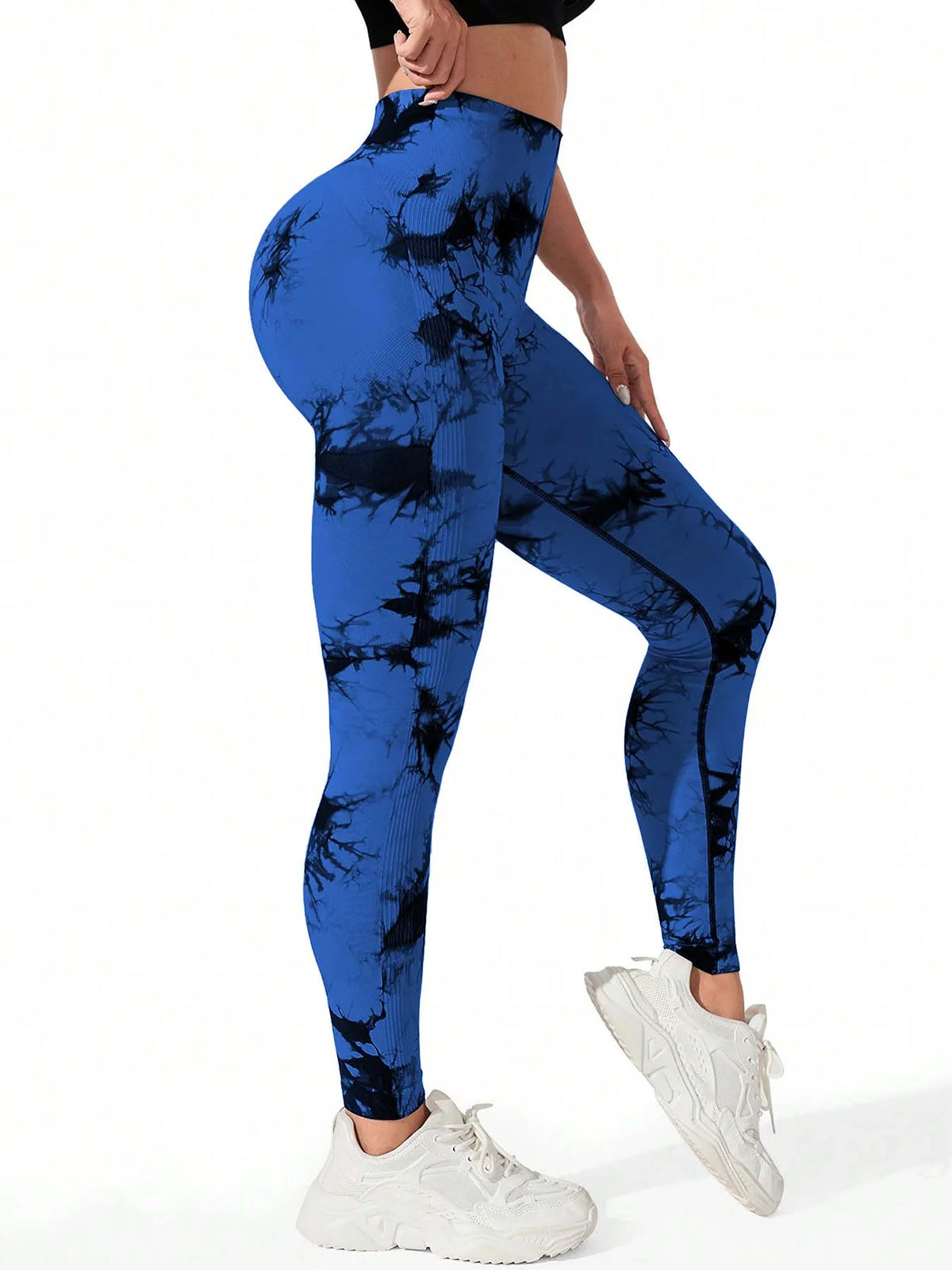 Women's Seamless Tie-dye Yoga Pants High Waist Soft Comfortable Gym Fitness Sportswear Workout Leggings Tights