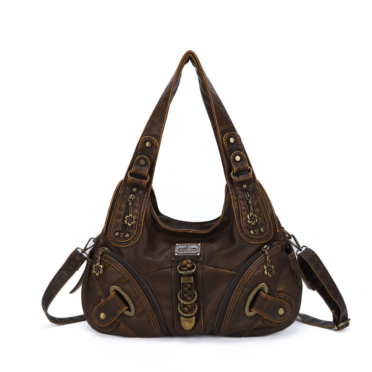 Angel Kiss Women Handbags Fashion Shoulder Bag Large Tote Top-handle Shopping Pack Multifunctional Satchel Lady Hobos Big Purse
