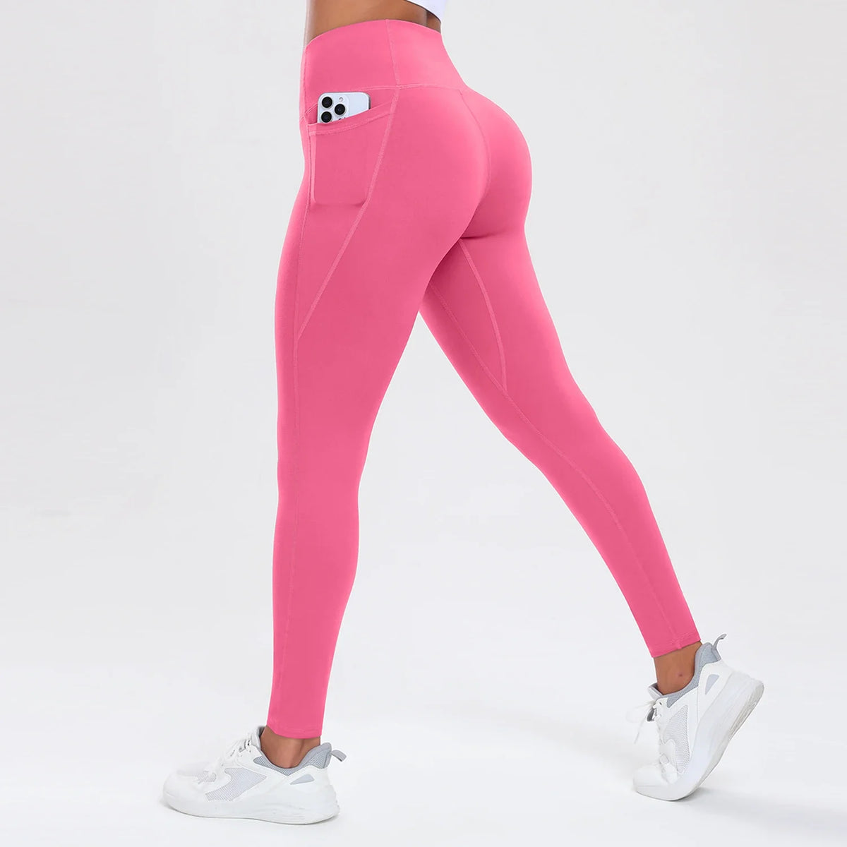 Women Yoga Pants with Pockets Butt Lifting Tummy Control Sports Leggings High Waist Fitness Tights Gym Clothing Sportswer