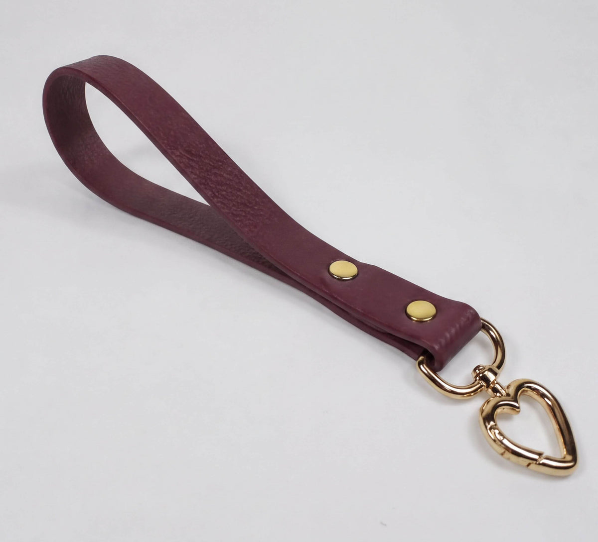 Marble Aqua Mini BDSM Leather Leash – Heart Snap Hook Bondage Lead