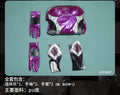ZERO  Asagi Igawa Cosplay Costume Anime Igawa Asagi Purple leather jumpsuit gloves prop set Halloween party women sexy uniform