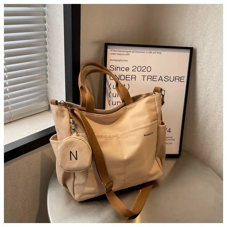 Women Shoulder Crossbody Bag Japanese Canvas Tote Messenger Bag for Student 2024 Ladies Hand Bags Female Handbag Bolsa Feminina