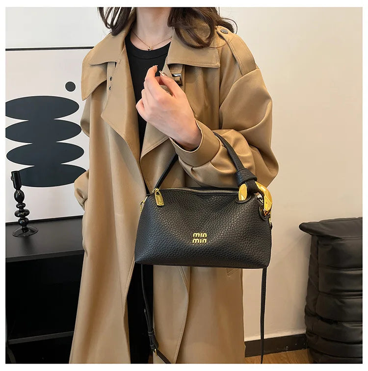 Women handbag with high-end feel, lunch box bag, work commuting texture, lunch box bag, shoulder bag, crossbody bag, hand-held