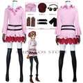 Anime Koala Cosplay Costume Woman Koala Pink Dress Hat Sexy Uniform Wig Set Halloween Carnival Party Play Outfit for Women