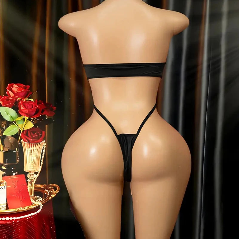 Cool Sexy Lingerie Set Porn Tights Women Lace Transparent Bra & Brief Set Erotic Costumes One Piece Bodysuit Sex Underwear Suits