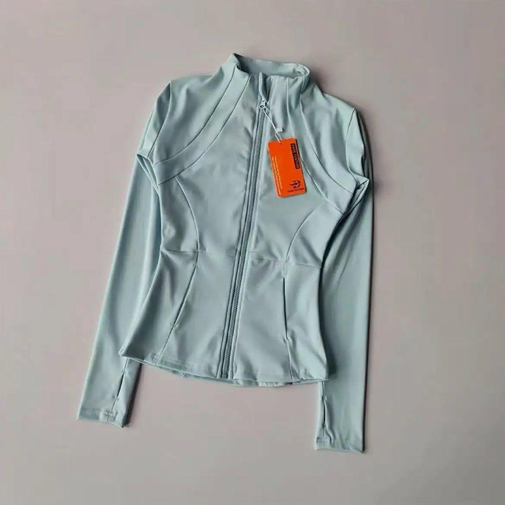 New yoga clothes for women, long sleeved running, fitness, slimming, versatile yoga jackets, training sports tops, jackets