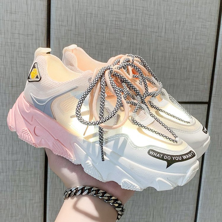 Gradient Rainbow Platform Shoes