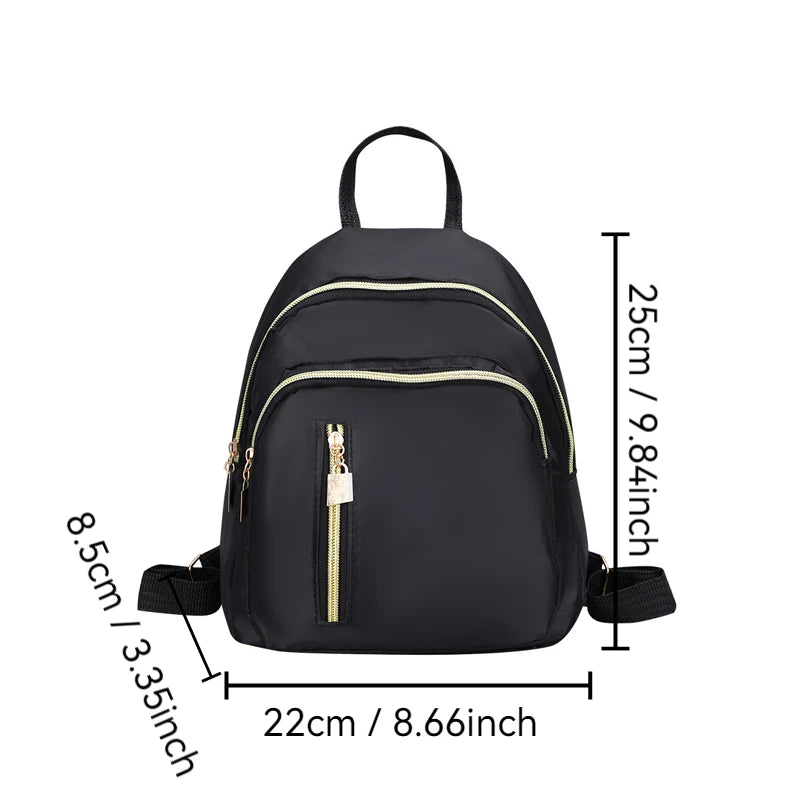 Fashion Women Backpack Large Capacity Casual Bag Multi Pocket Zipper Handbag For Work Travel Gift For Ladies