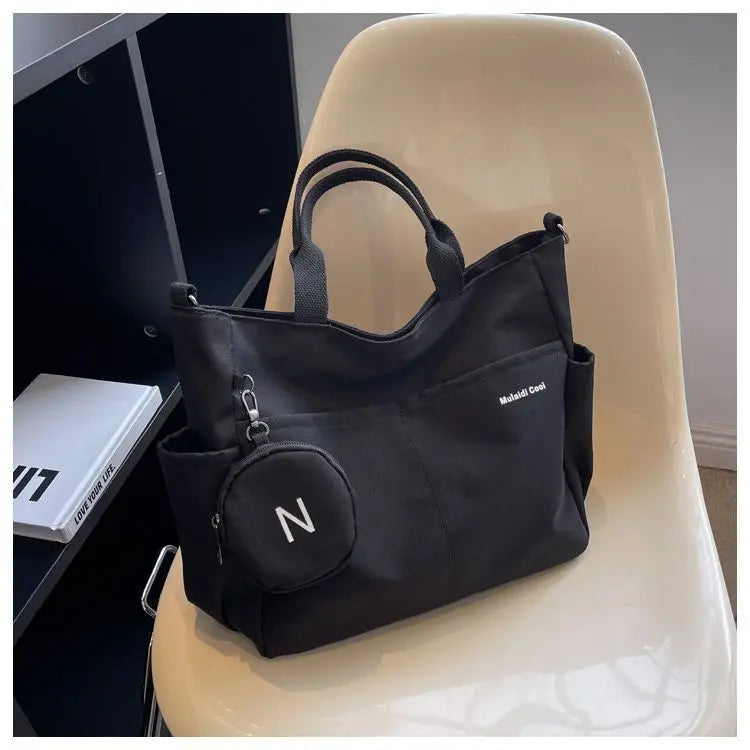 Women Shoulder Crossbody Bag Japanese Canvas Tote Messenger Bag for Student 2024 Ladies Hand Bags Female Handbag Bolsa Feminina