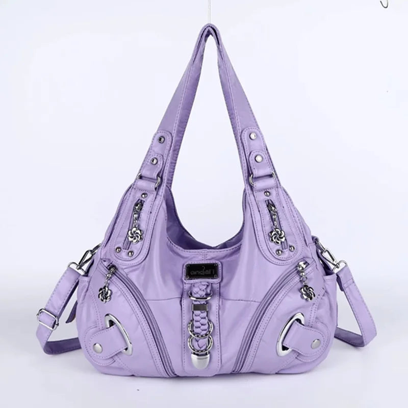 Angel Kiss Women Handbags Fashion Shoulder Bag Large Tote Top-handle Shopping Pack Multifunctional Satchel Lady Hobos Big Purse