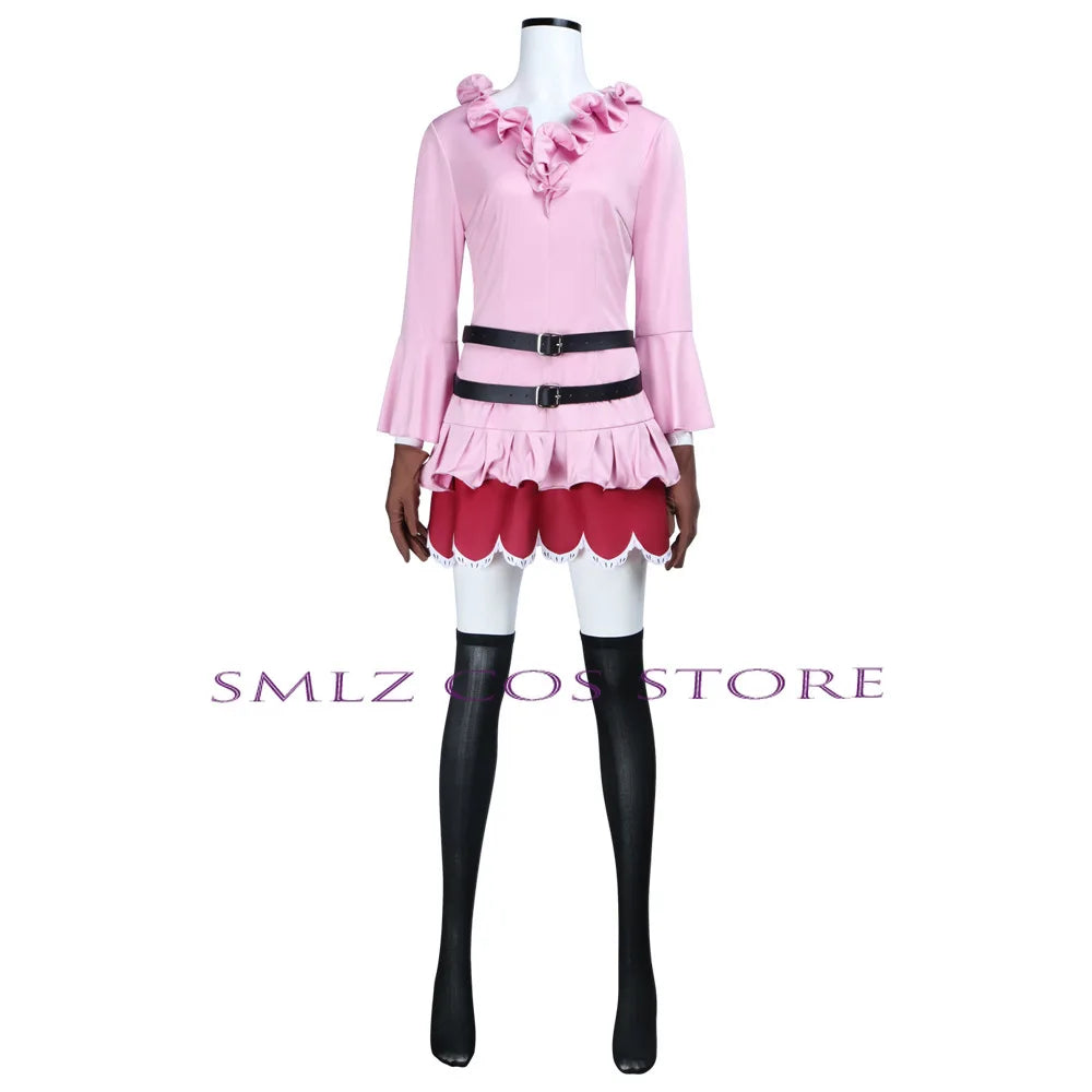 Anime Koala Cosplay Costume Woman Koala Pink Dress Hat Sexy Uniform Wig Set Halloween Carnival Party Play Outfit for Women