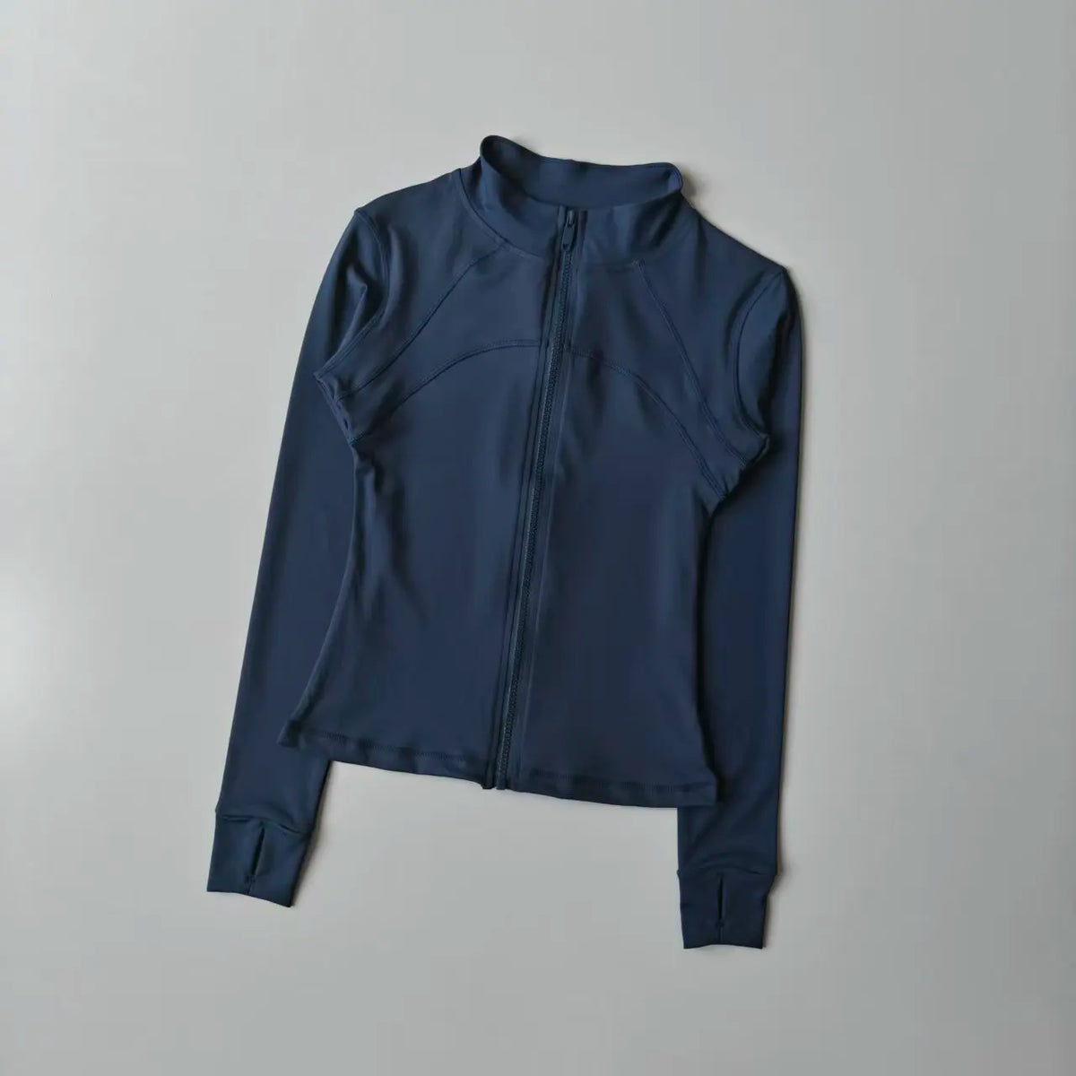 Outdoor Sports Long Sleeved Women Slim Yoga Clothes Quick Dry Zipper Cardigan Stand Up Collar Jacket Running Fitness Jacket Top