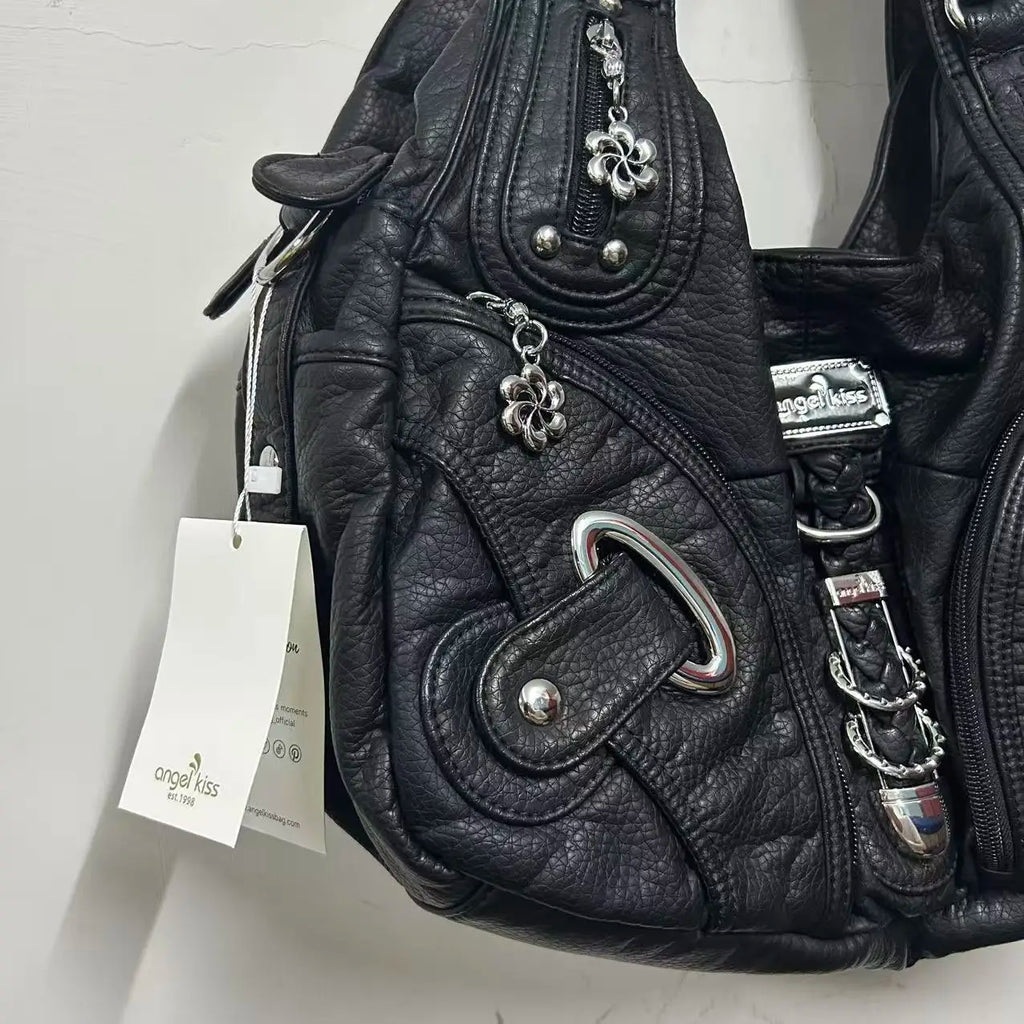 Angel Kiss Women Handbags Fashion Shoulder Bag Large Tote Top-handle Shopping Pack Multifunctional Satchel Lady Hobos Big Purse