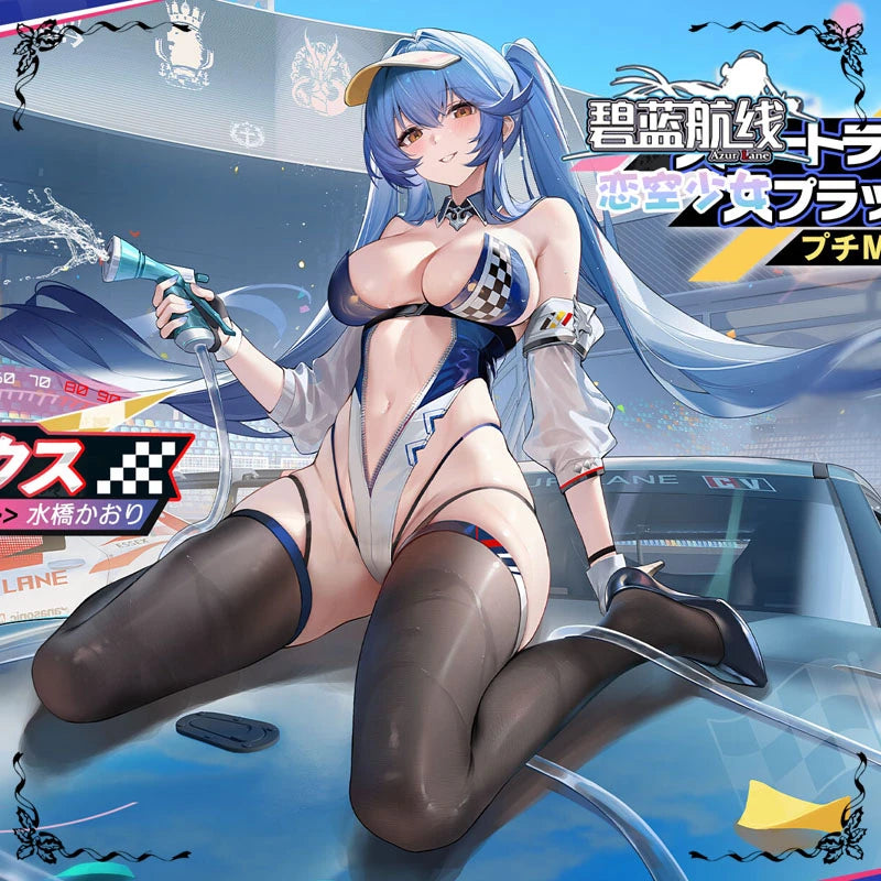 USS Essex Anime Azur Lane Cosplay Costume Women's sexy leather racing jumpsuit Hat socks glove Halloween Christmas new uniform