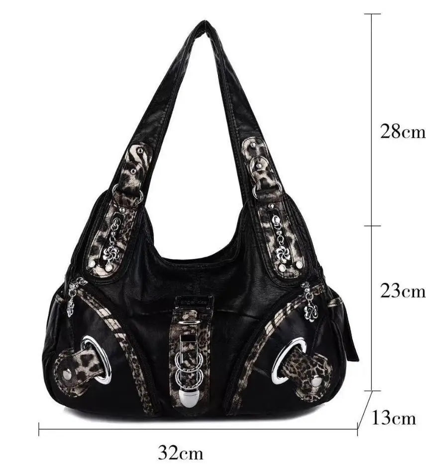 Angel Kiss Women Handbags Fashion Shoulder Bag Large Tote Top-handle Shopping Pack Multifunctional Satchel Lady Hobos Big Purse