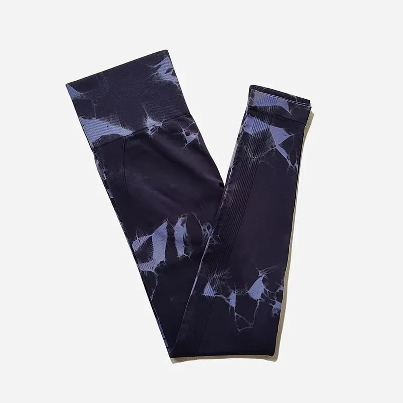 Tie Dye Seamless Leggings For Women High Waist Yoga Pants  Scrunch Butt Lifting Tights Fitness Workout Leggins Gym Clothing