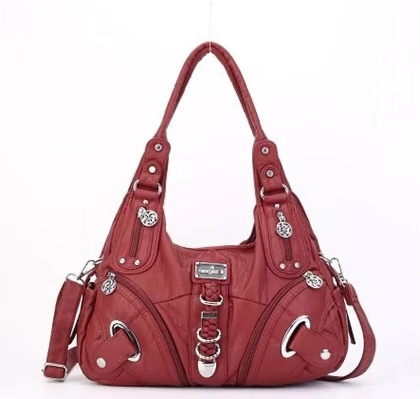 Angel Kiss Women Handbags Fashion Shoulder Bag Large Tote Top-handle Shopping Pack Multifunctional Satchel Lady Hobos Big Purse