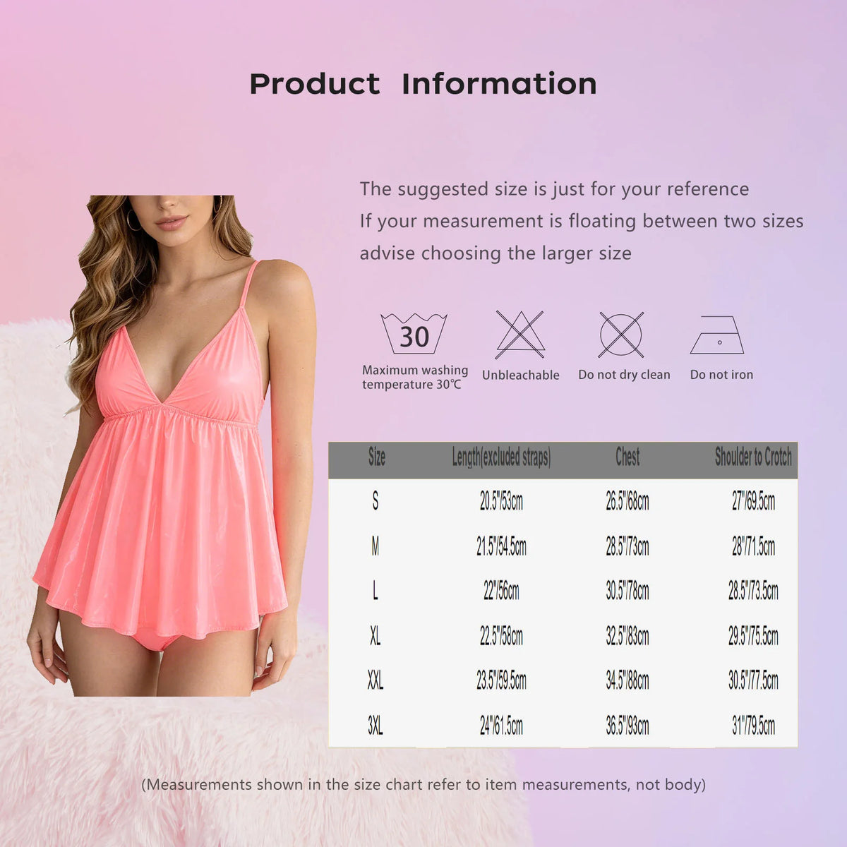 Women Waterproof Sling Nightdress V Neck High Waist Split Hem Glossy Vinyl Sleepwear Long Dress Spaghetti Strap High Waist Dress