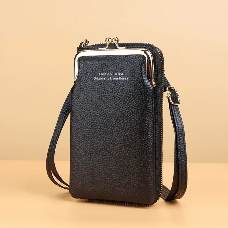 Fashion Small Crossbody Phone Pouch Bags Women Mini Leather Wallet Shoulder Messenger Bag Ladies Phone Bag Coin Purse Handbag