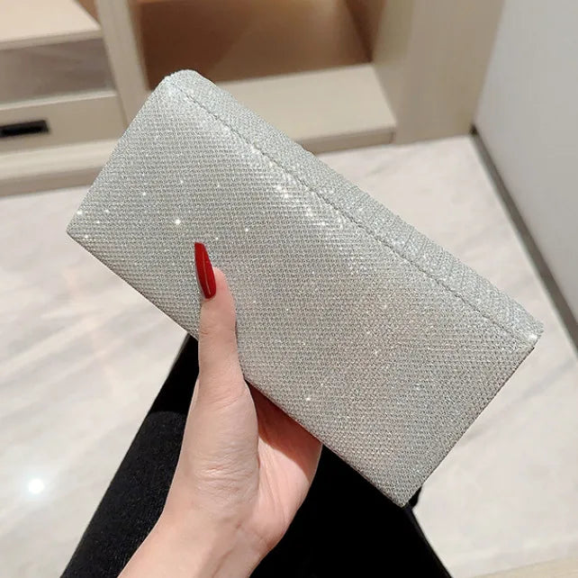 Versatile Evening Bag for Ladies European and American Clutch Crossbody Celebrity Fashion Diamond Bow Chain Handbag