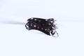 Black Spiked BDSM Collar – Wide Gothic Posture Submissive Choker