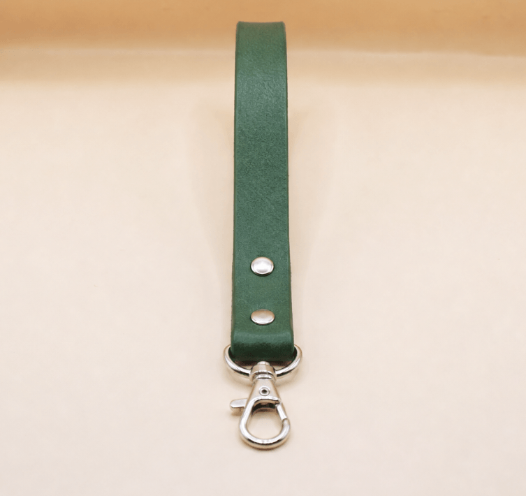 Marble Olive Mini BDSM Leather Leash