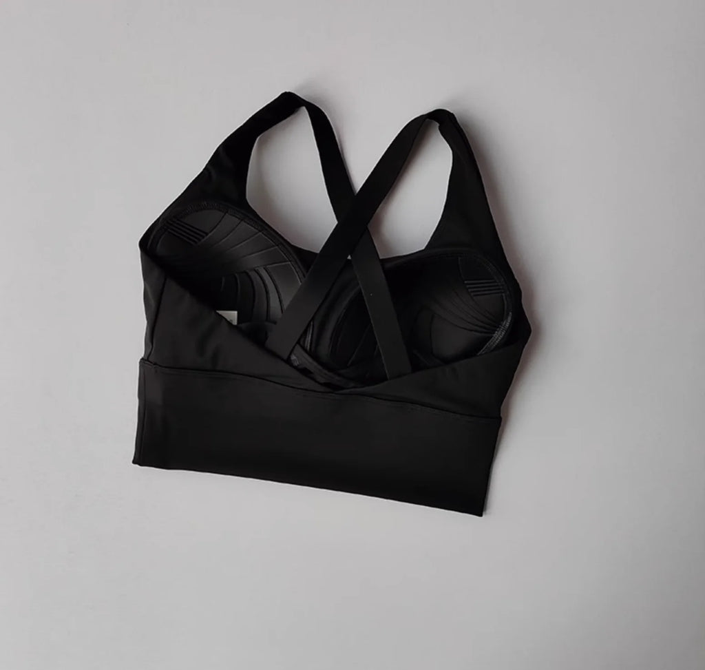 Shockproof High-Intensity Exercise Fitness Bra All-In-One Cup Running Gathered Yoga Beauty Back Breathable Sports Bra for Women