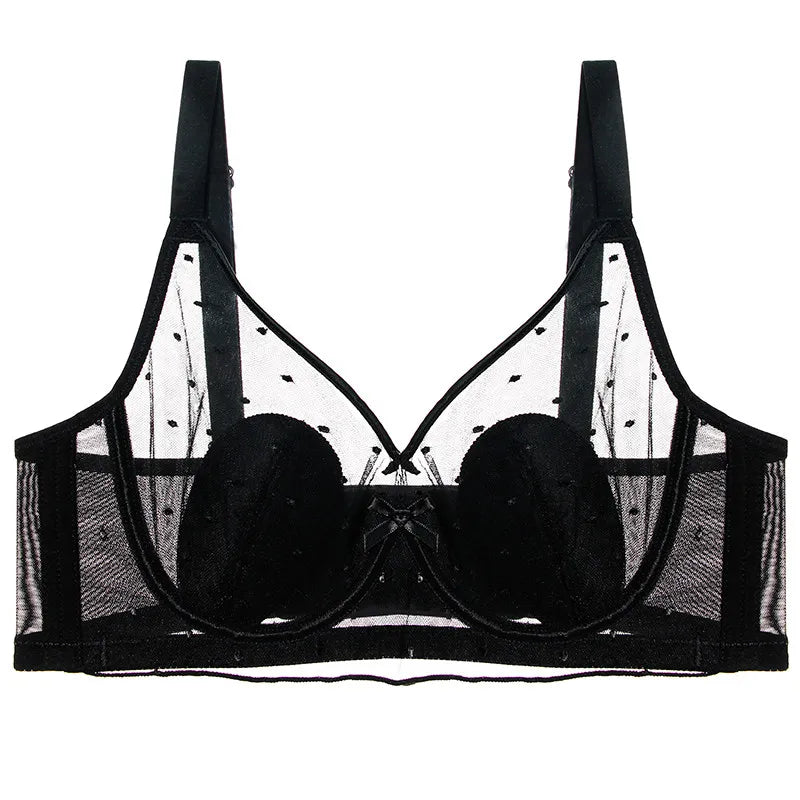 Rabbit Ear Cup Women Bra Soft Underwire Full Cup Ultra Thin Anti Sagging Support Brassiere For Small And Large Bust Intimates