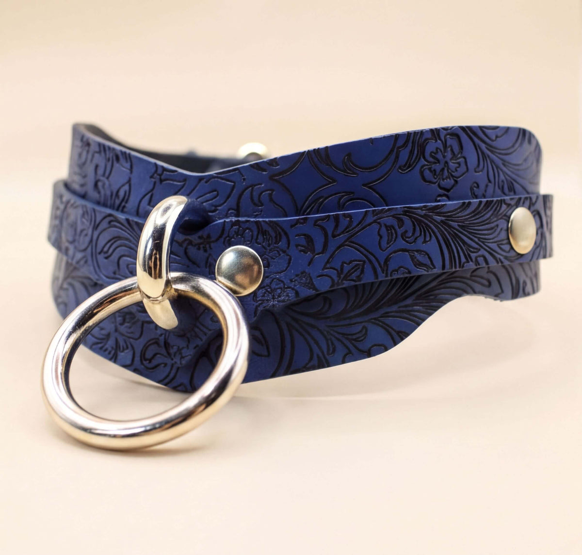 Leather BDSM Collar Posture Collar Choker - BDSM Statement
