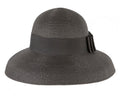 Elegant black ladies summer beach hat