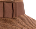 Elegant bronze ladies summer beach hat