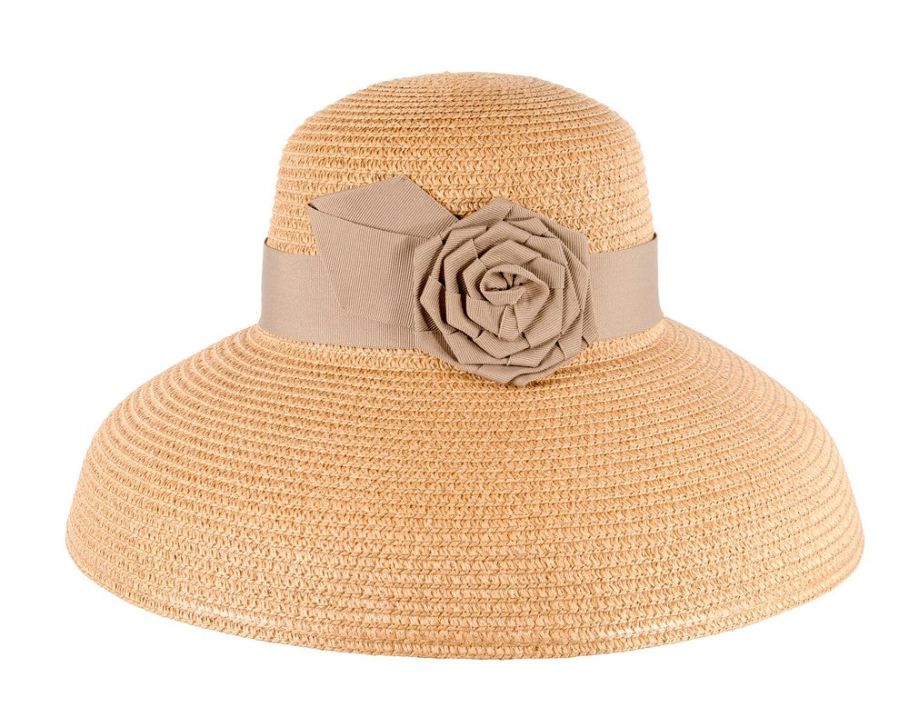 Elegant nude ladies summer beach hat