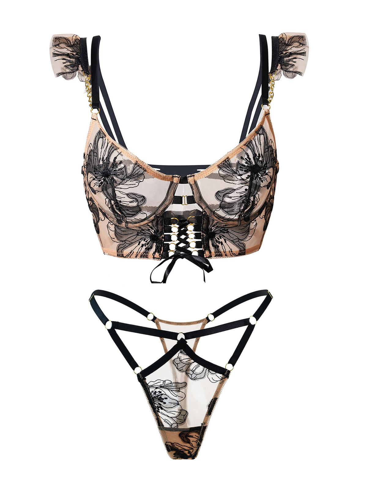 Diana Black Lingerie Set