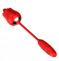 MELO Clit Licking & Thrusting Rose Vibrator