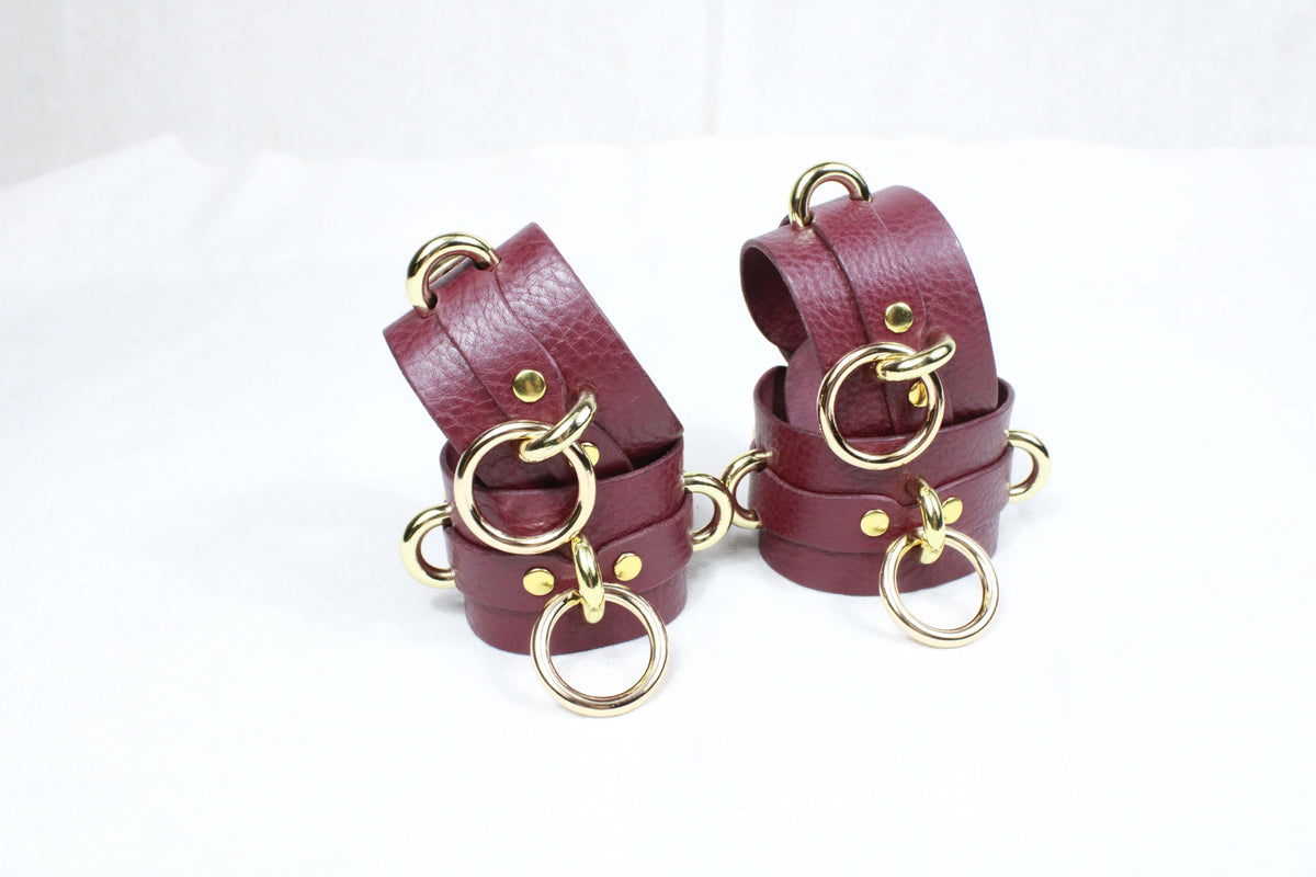 Wrist Cuffs- Adjustable Wrist  Ankle Restraints for BDSM Play