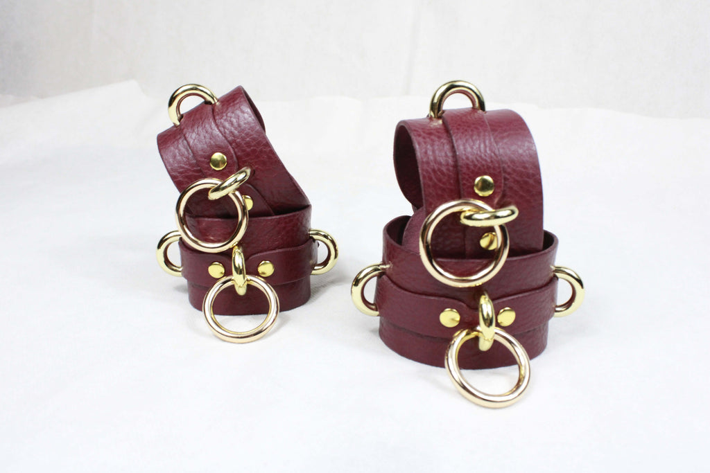 Wrist Cuffs- Adjustable Wrist  Ankle Restraints for BDSM Play