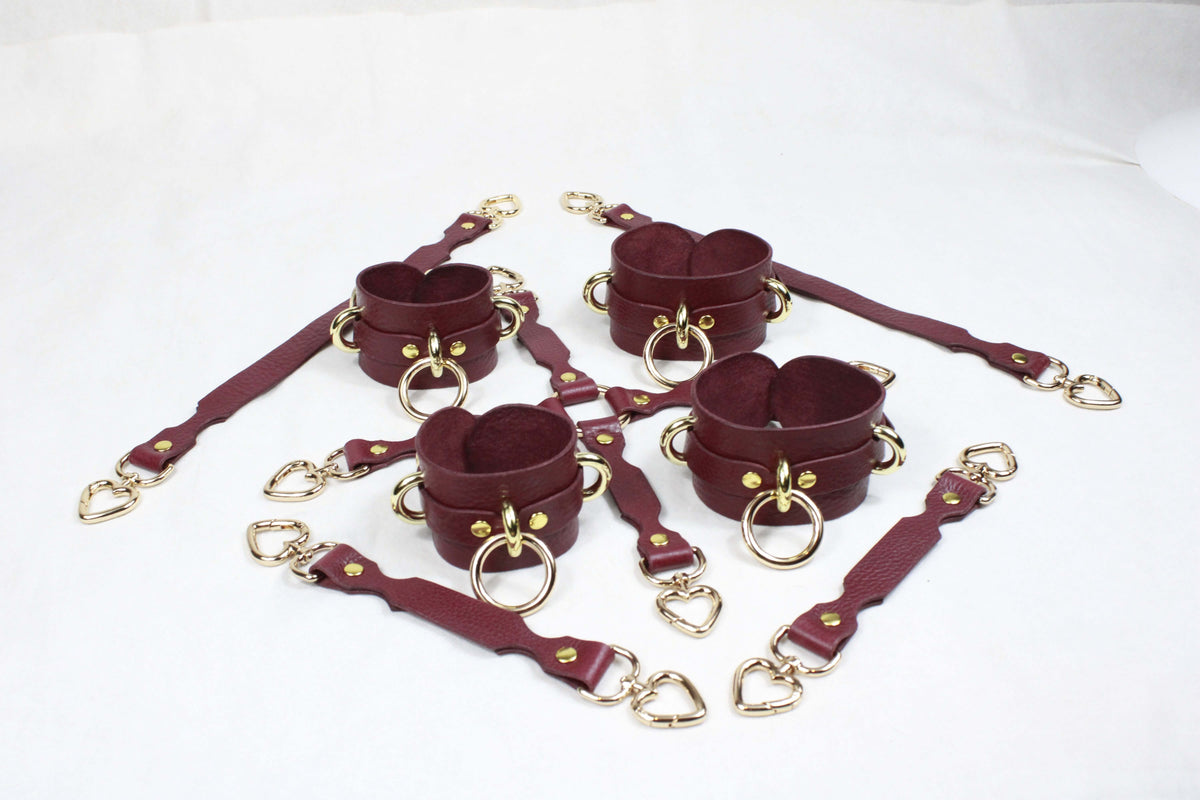 Wrist Cuffs- Adjustable Wrist  Ankle Restraints for BDSM Play