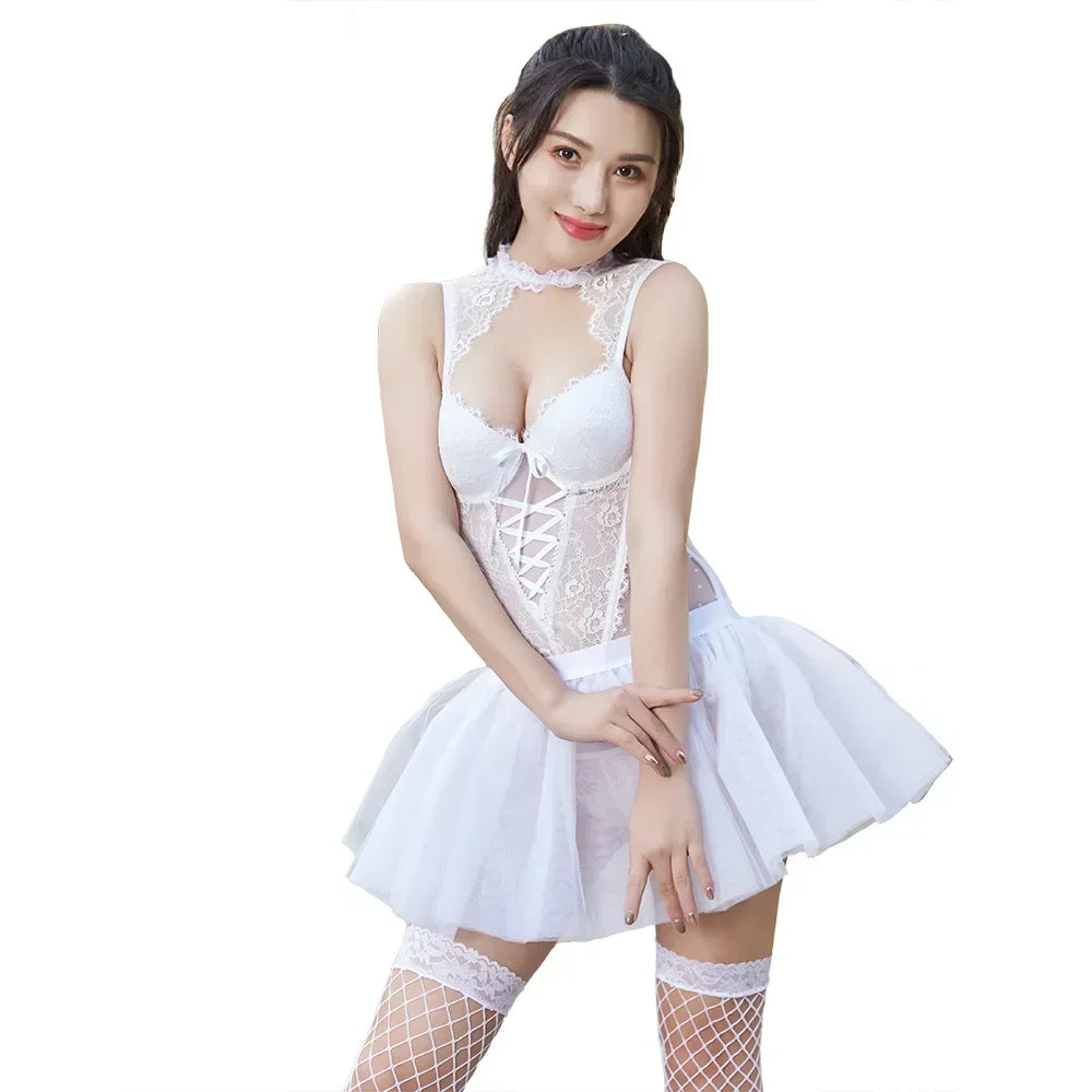 2026 Sexy Ladies Sexy Pajamas Sexy Seduction Princess Sexy Lingerie Set Thanksgiving Uniform Seduction Bar Carnival Dress