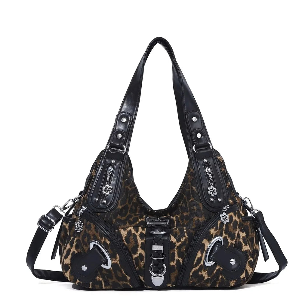Angel Kiss Women Handbags Fashion Shoulder Bag Large Tote Top-handle Shopping Pack Multifunctional Satchel Lady Hobos Big Purse