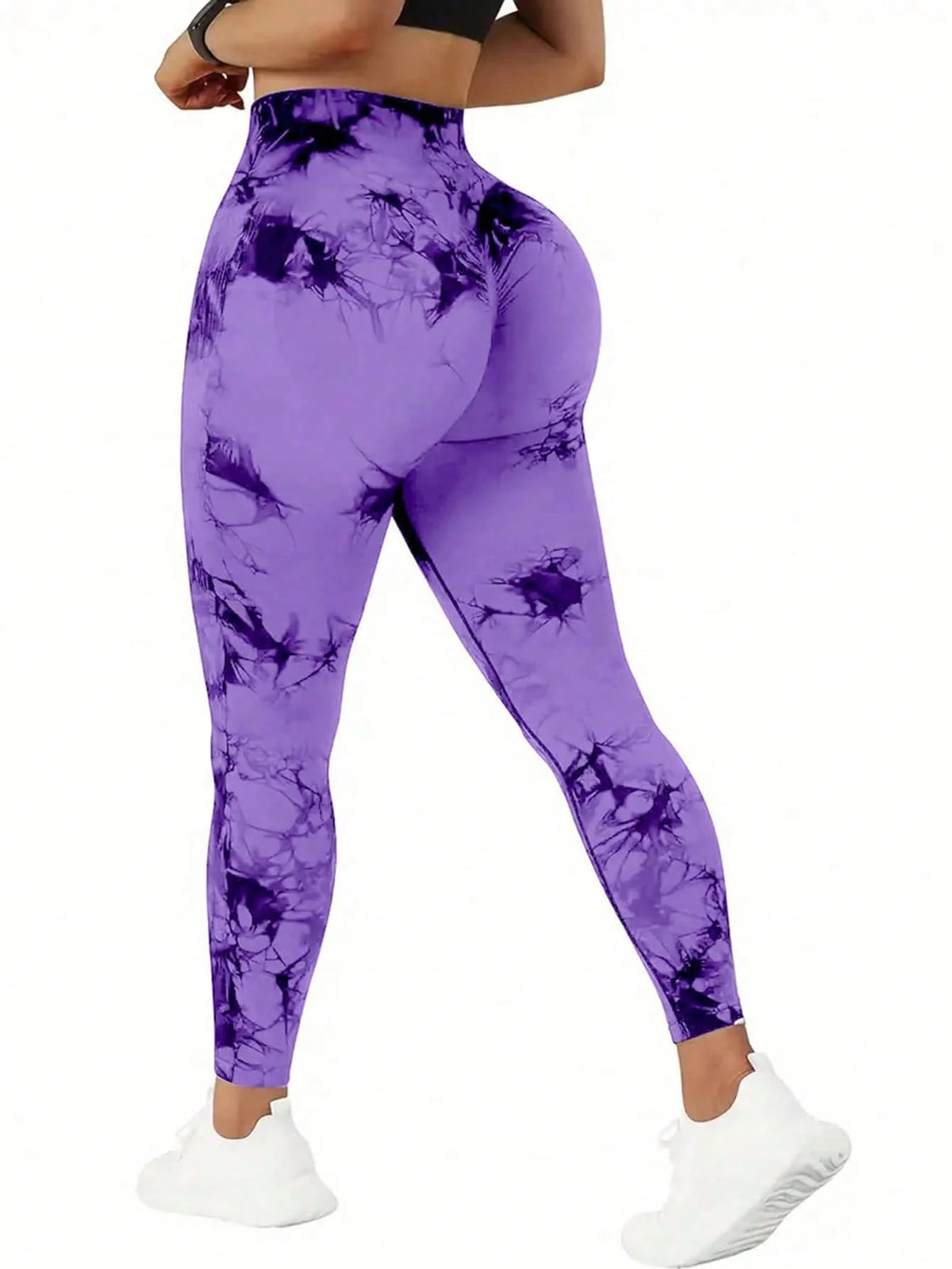 Women's Seamless Tie-dye Yoga Pants High Waist Soft Comfortable Gym Fitness Sportswear Workout Leggings Tights
